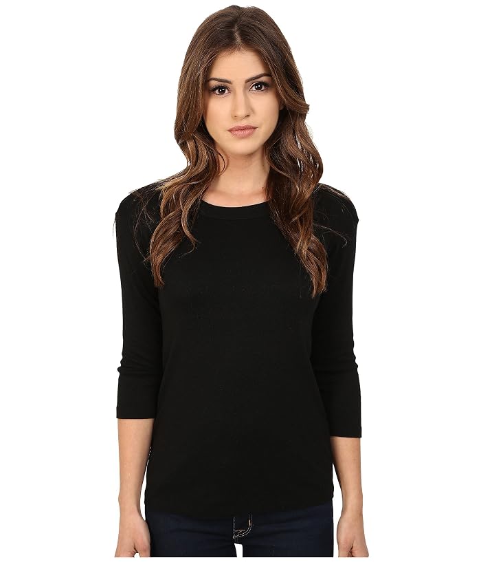 Michael Stars Shine Dora 3/4 Sleeve Crew Neck Shirt