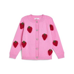 Lola and The Boys Sweet Strawberry Cardigan (Toddler/Little Kid/Big Kid)