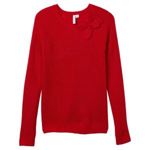 Janie and Jack Bow Shoulder Sweater (Toddler/Little Kids/Big Kids)