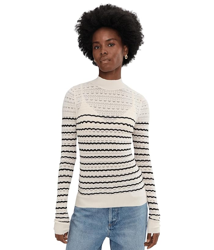 Sanctuary Forever Striped Mock Neck