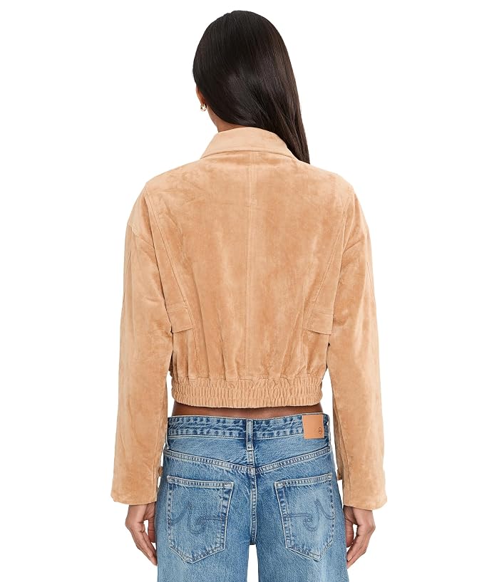 Blank NYC Spin Off Faux Suede Bomber Jacket - Image 4