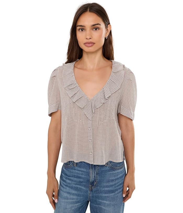 Madewell Ruffled Pintuck Top