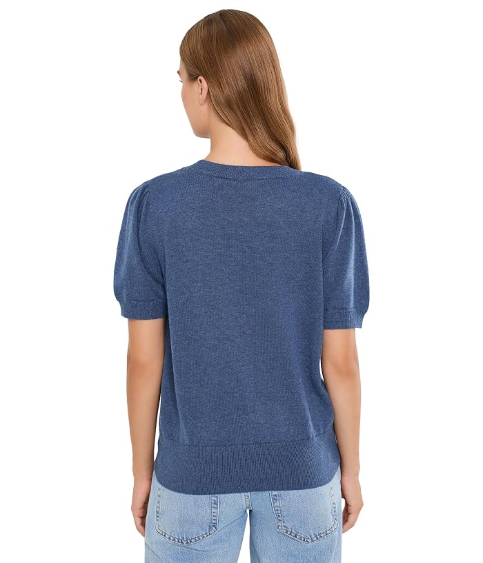 Vince Camuto Short Sleeve Puff Sleeve Crew Neck - Image 4