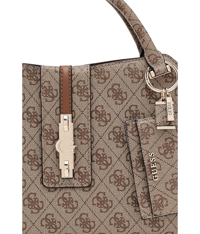 GUESS Yvonne Logo Girlfriend Satchel - Image 4
