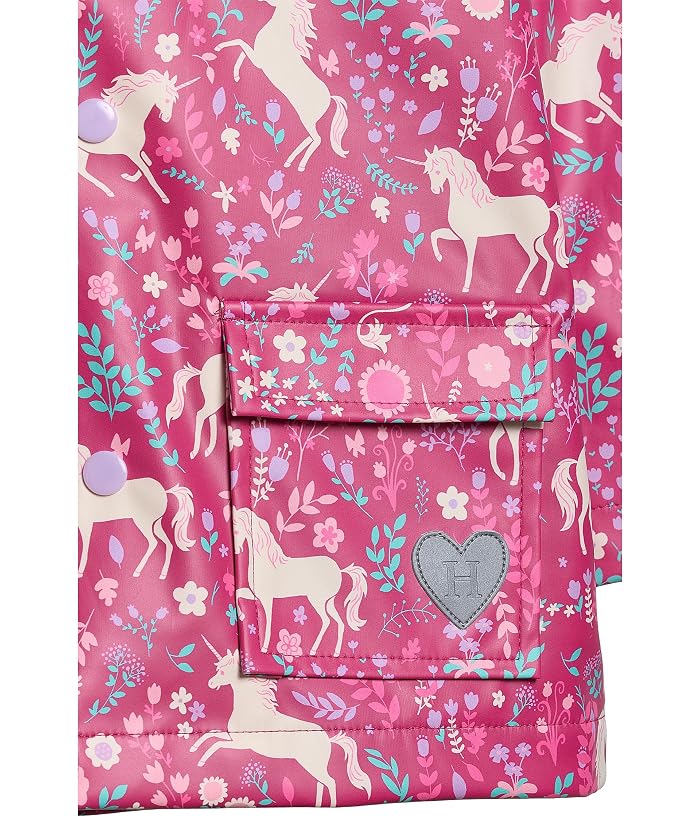 Hatley Kids Unicorn Forest Snap Rain Coat (Toddler/Little Kid) - Image 3