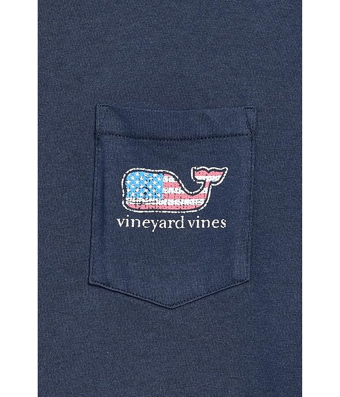 Vineyard Vines Kids Flag Whale Short Sleeve Pocket Tee (Toddler/Little Kid/Big Kid) - Image 3
