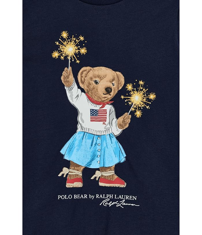 Polo Ralph Lauren Kids Polo Bear Cotton Jersey Dress (Big Kid) - Image 3