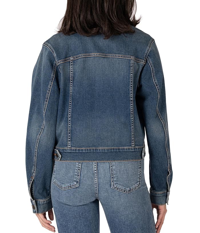 KUT from the Kloth Julia Crop Jacket w/ Drop Shoulder-Regular Waistband - Image 3
