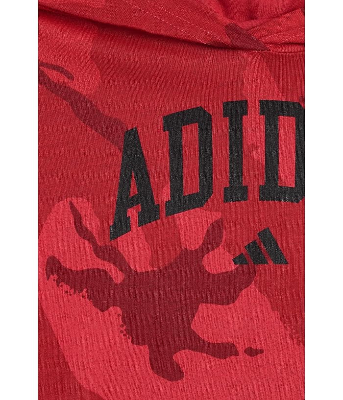 adidas Kids Aop Camo Hooded Tee & Pants Set (Toddler/Little Kid) - Image 3