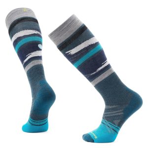 Smartwool Ski Full Cushion Midnight Ski Pattern Over The Calf Socks