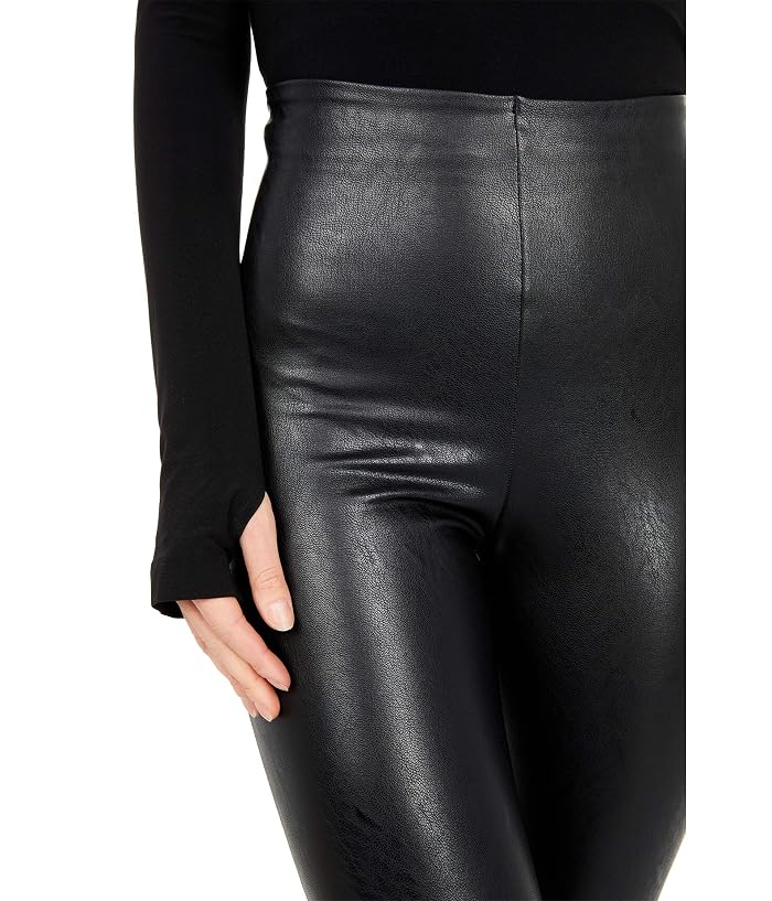 Commando Faux Leather Cropped Flare Perfect Control Leggings SLG33 - Image 3