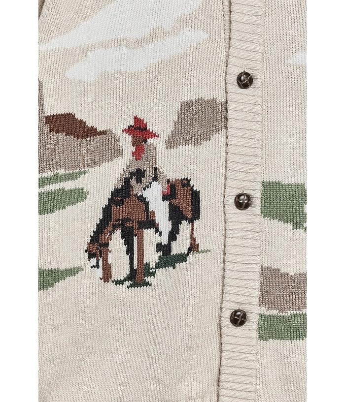 Janie and Jack Horse Shawl Collar Sweater (Toddler/Little Kid/Big Kid) - Image 3