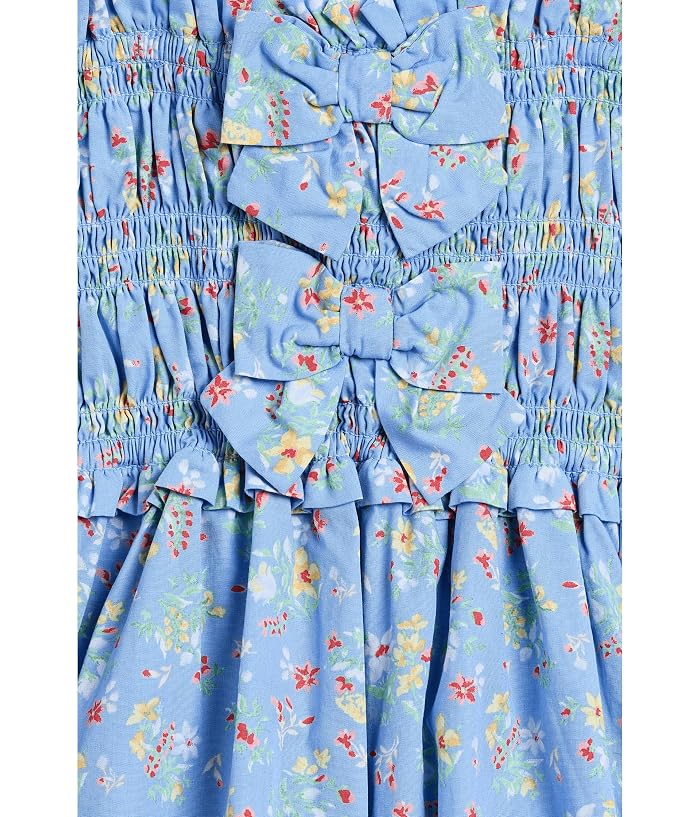 Janie and Jack Ditsy Floral Smocked Dress (Toddler/Little Kid/Big Kid) - Image 3