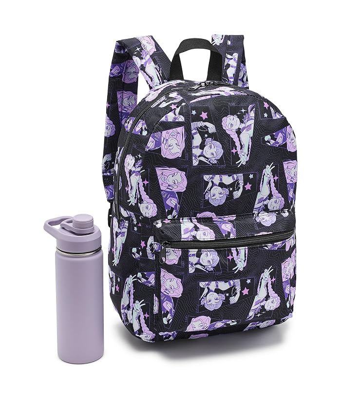 BIOWORLD Kids Kpop Demon Hunters Huntr/X Character Art 16.5” Adult Black Quick Turn Backpack (little Kid/Big Kid) - Image 3