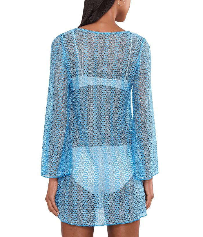 BECCA Golden Metallic Crochet Buckle Tunic - Image 4