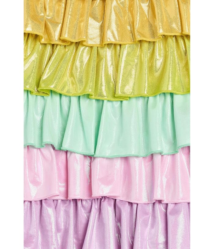 Lola and The Boys Rainbow Tiered Shimmer Dress (Toddler/Little Kid) - Image 3