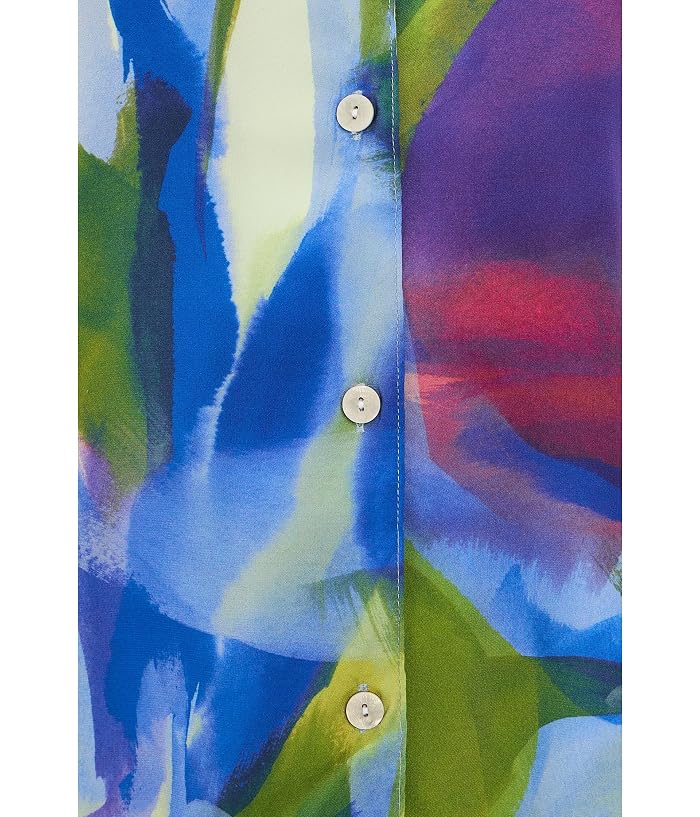 Natori Kumo - Printed Stretch Satin Notch Pajama Set - Image 4