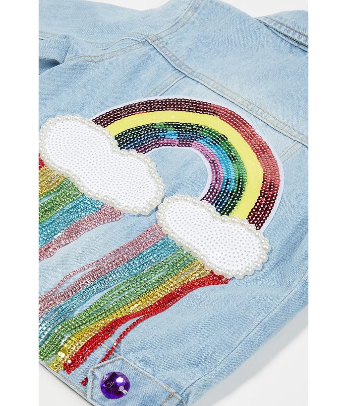 Lola and The Boys Crystal Rain Denim Jacket (Toddler/Little Kid/Big Kid) - Image 2