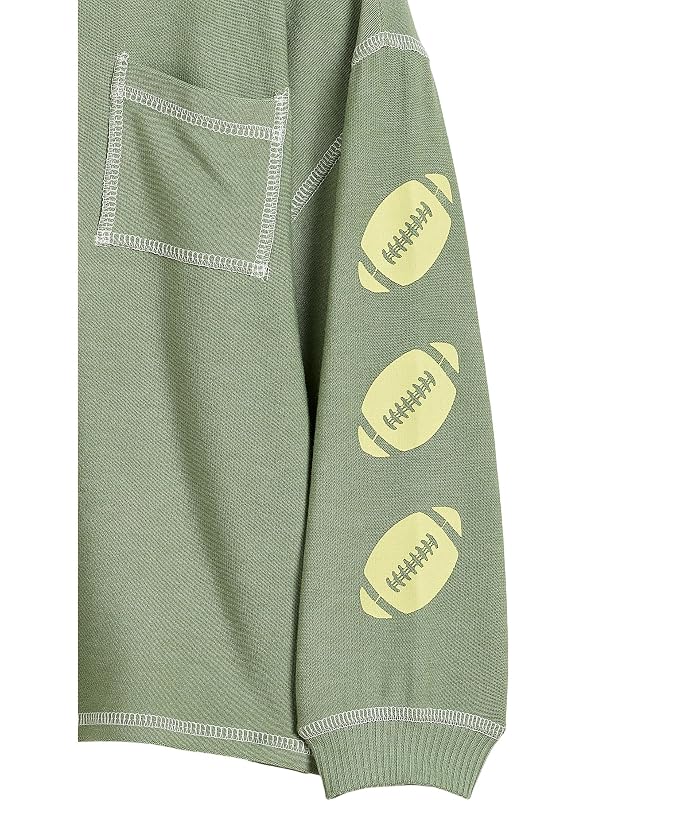 Chaser Kids Football Pocket Crew Neck Sweatshirt (Little Kid/Big Kid) - Image 3