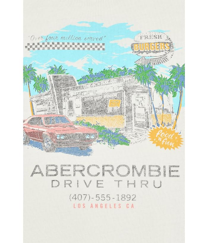 abercrombie kids Fresh Burgers Tee (Little Kid/Big Kid) - Image 3