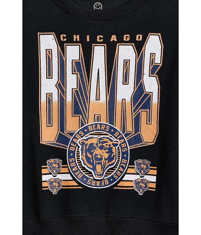 Junk Food Clothing Kids NFL Chicago Bears Drop Shoulder Crew Fleece (Little Kid/Big Kid) - Image 3