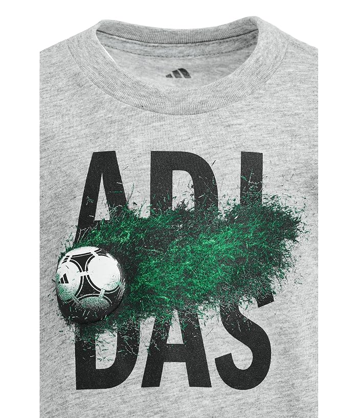 adidas Kids Soccer Motion Heather Tee (Toddler/Little Kid) - Image 3