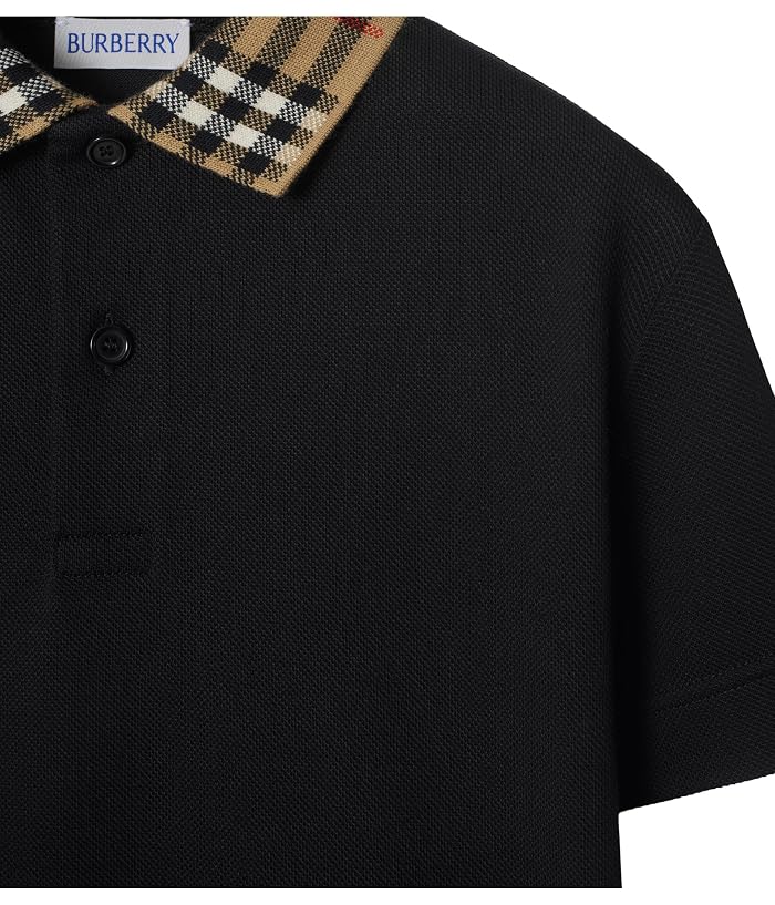 Burberry Kids Johane Check Collar Polo Shirt (Toddler/Little Kid/Big Kid) - Image 3
