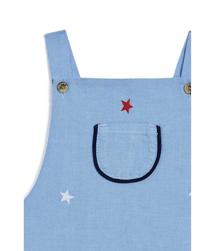 Janie and Jack Flag Embroidered Overall (Infant) - Image 3