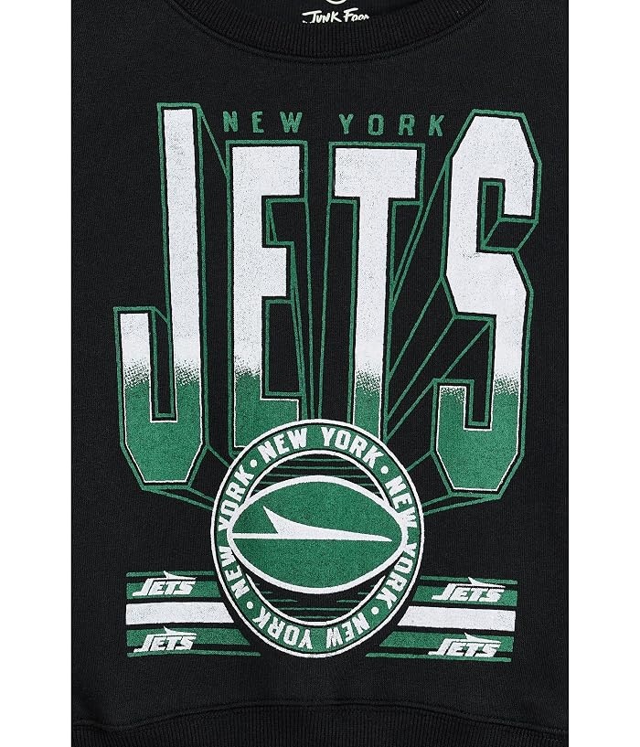 Junk Food Clothing Kids NFL New York Jets Drop Shoulder Crew Fleece (Little Kid/Big Kid) - Image 3