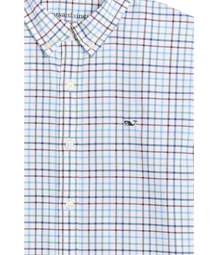Vineyard Vines Kids Tattersall Performance Cotton Shirt (Toddler/Little Kid/Big Kid) - Image 3