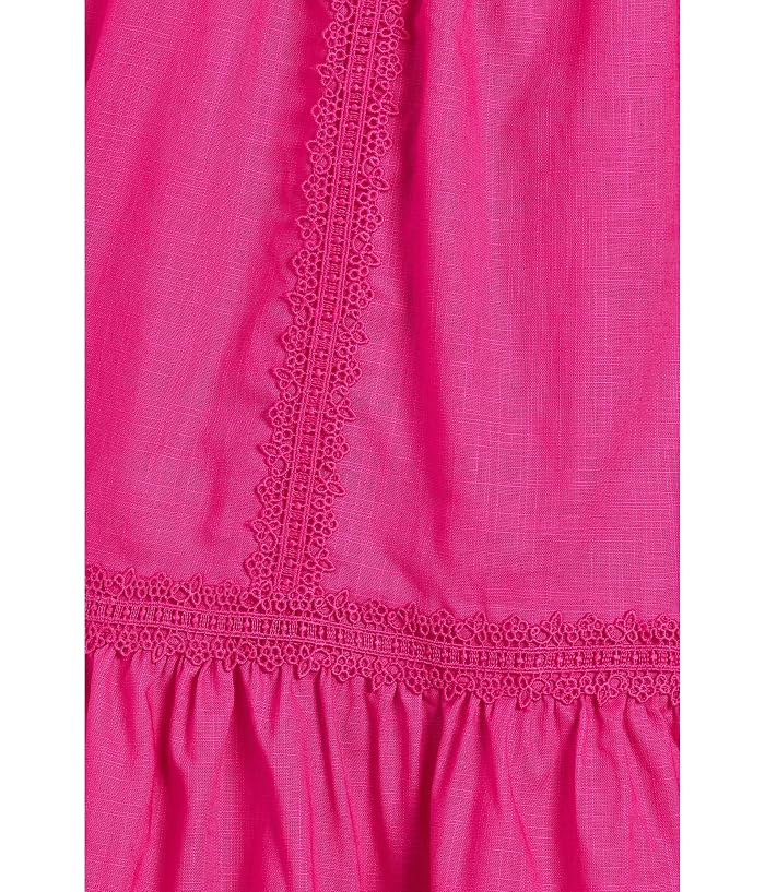 Janie and Jack Linen Trim Dress (Toddler/Little Kid/Big Kid) - Image 3