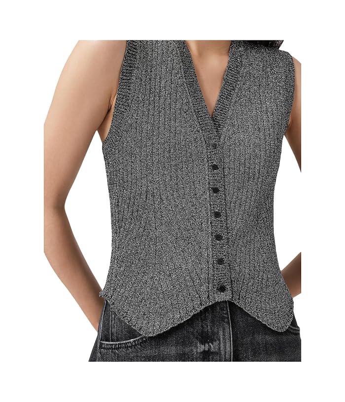AllSaints Cruz Shine Waistcoat - Image 3