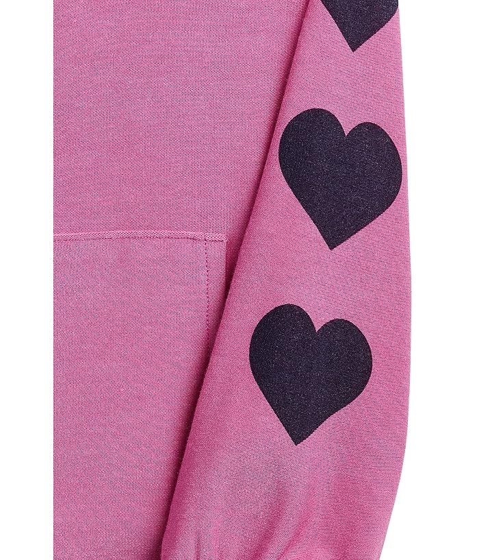 Chaser Kids Big Heart Graphic Zip Up Hoodie (Little Kid/Big Kid) - Image 3