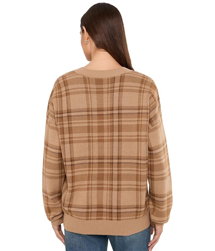 Lauren Ralph Lauren Plaid V-Neck Sweater - Image 4