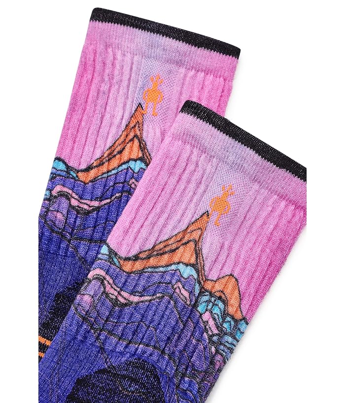 Smartwool Hike Targeted Cushion Mountain Sunrise Print Crew Socks - Image 2