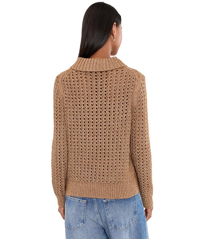 Lilla P Textured Polo Sweater - Image 4