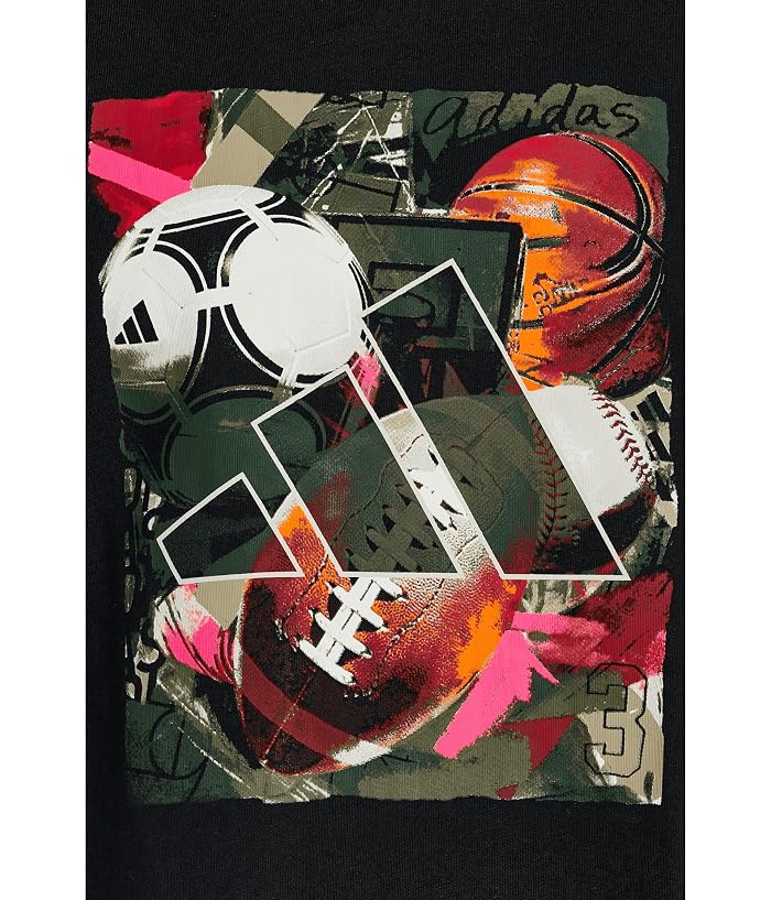 adidas Kids Multi Sport Collage Tee (Big Kid) - Image 3