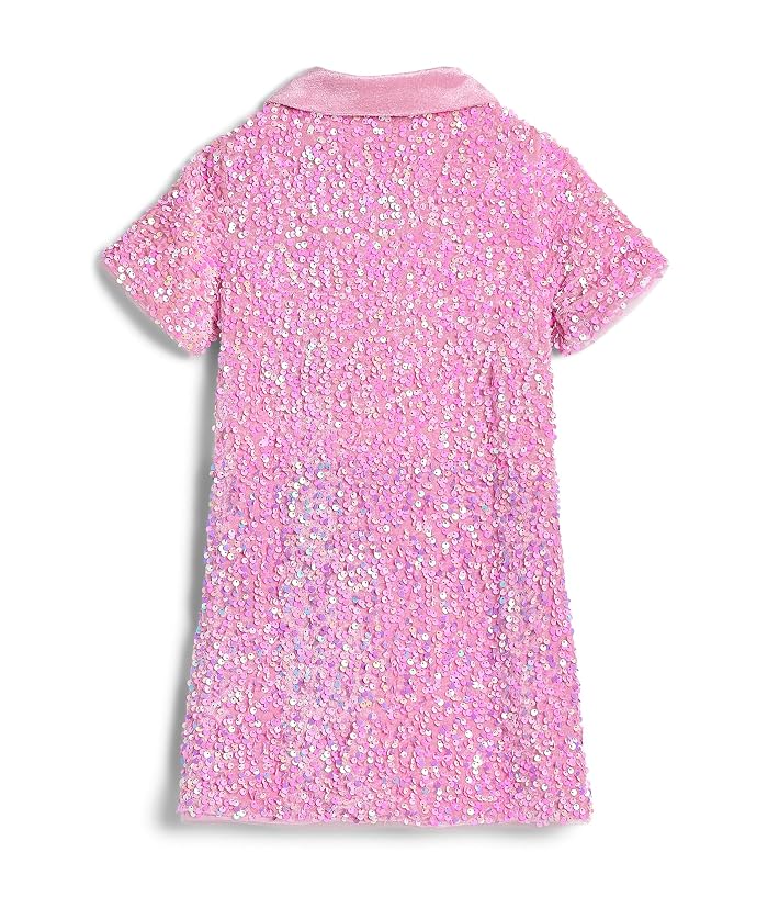 Lola and The Boys Preppy Soft Sequin Dress (Toddler/Little Kid/Big Kid) - Image 2