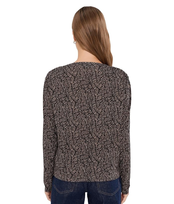Liverpool Los Angeles Long Sleeve Jewel Neck Knit Top with Shirring - Image 4