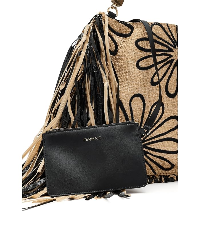 FARM Rio Fringed Raffia Mini Bag - Image 4