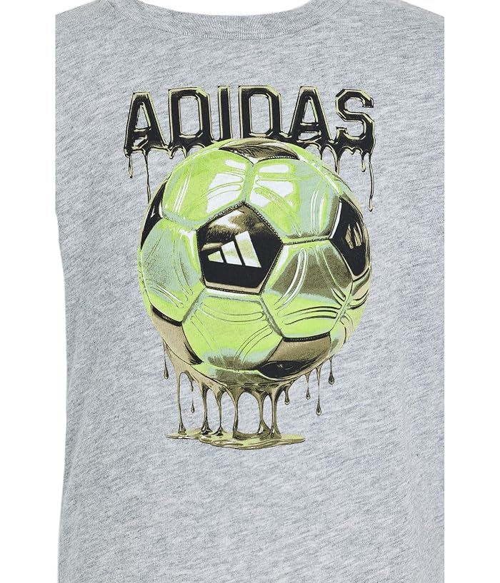 adidas Kids Heather Color-Block Shorts Set (Infant) - Image 3