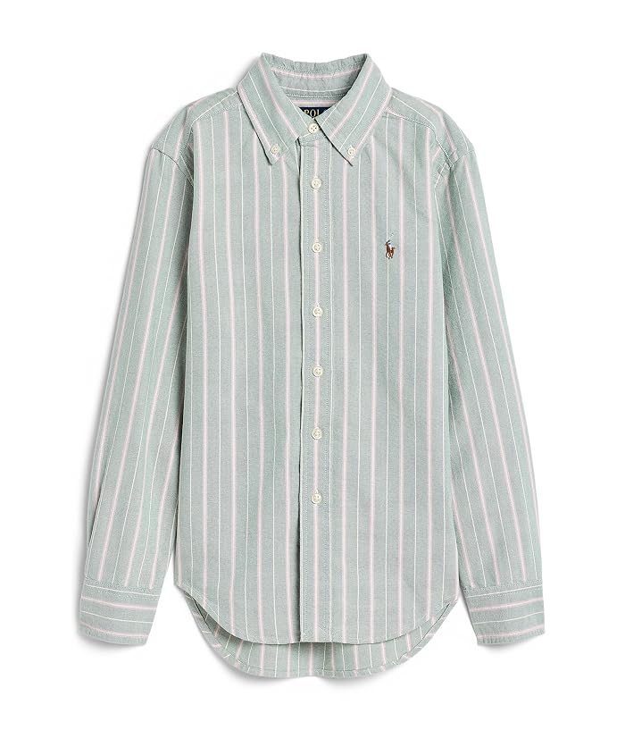 Polo Ralph Lauren Kids Striped Cotton Oxford Shirt (Big Kid) - Image 4