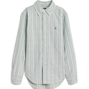Polo Ralph Lauren Kids Striped Cotton Oxford Shirt (Big Kid)