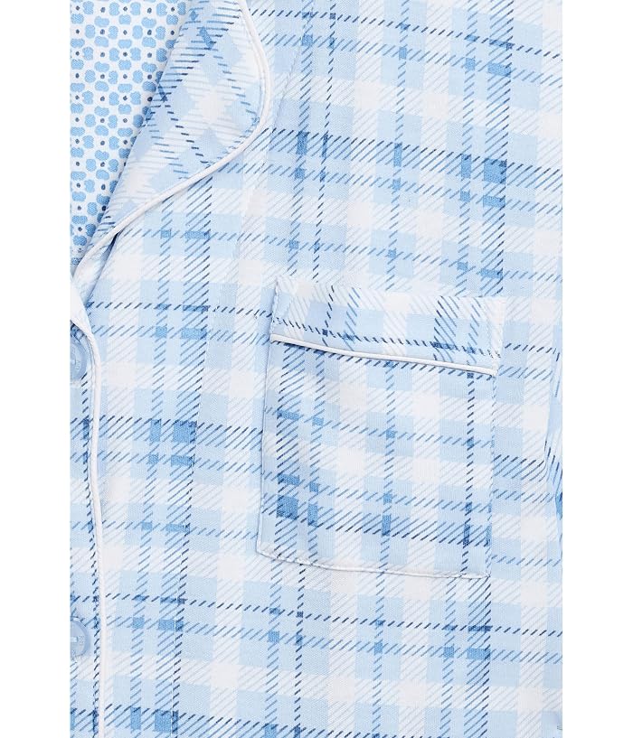 Karen Neuburger Plus Size Notch Collar Top & Capri Pajama Set - Image 3
