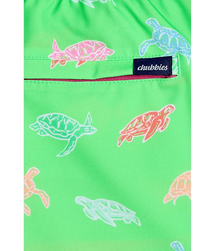 Chubbies Kids The Turtally Awesomes Lined Swim Trunk (Big Kid) - Image 3
