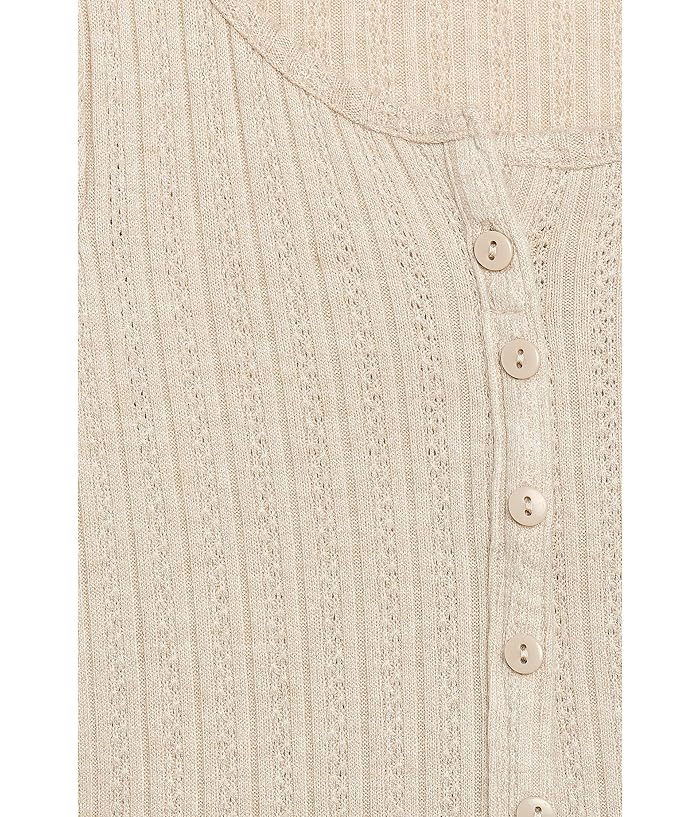 abercrombie kids Long Sleeve Button Front Tee (Little Kid/Big Kid) - Image 3