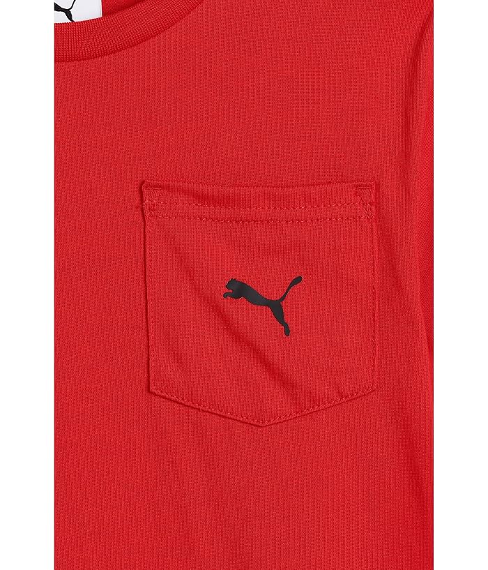 PUMA Kids Pocket T-shirt & Fleece Short Set (little Kid/Big Kid) - Image 3