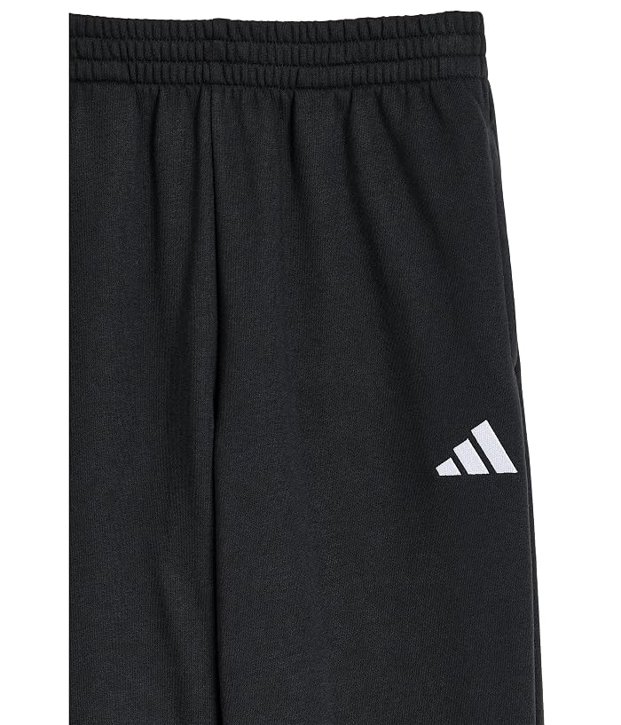 adidas Kids Elastic Waistband Minimal Logo Loose Joggers (Big Kid) - Image 3