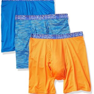 Hanes X-Temp 4-Way Performance Stretch Mesh Boxer Brief (Color / Pattern may Vary)
