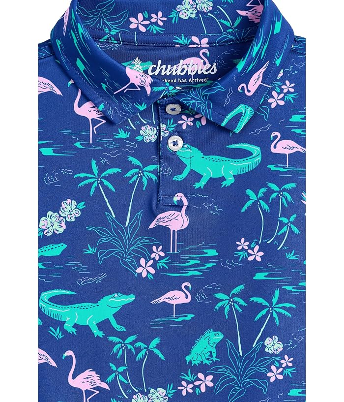 Chubbies Kids The Lil Swamp And Circumstance Performance Polo (Toddler/Little Kid) - Image 3